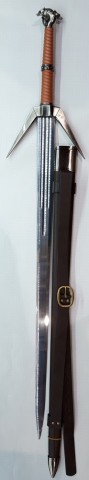 ESPADA GERALT THE RIVIA PLATA -THE WITCHER